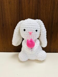 Handmade crochet rabbit