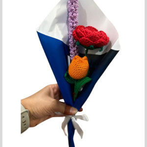 Handmade crochet bouquet