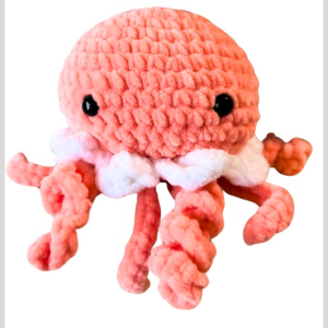 Handmade crochet jelly fish