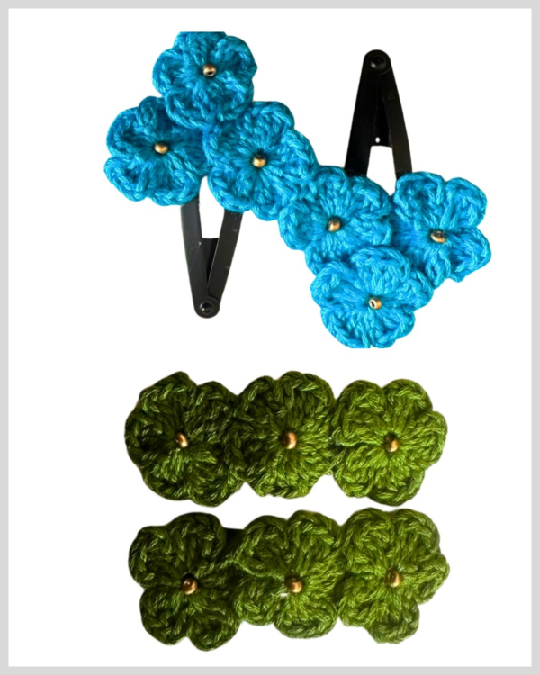 Crochet hair pins